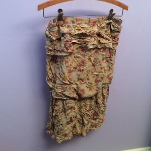 Beige Floral Romper