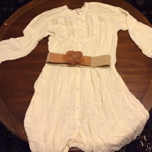 Free People Long Gauze Dress NWT