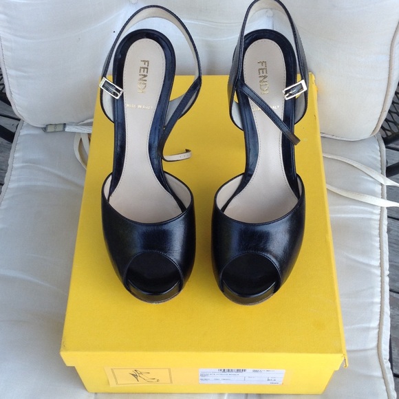 Fendi open toe heels