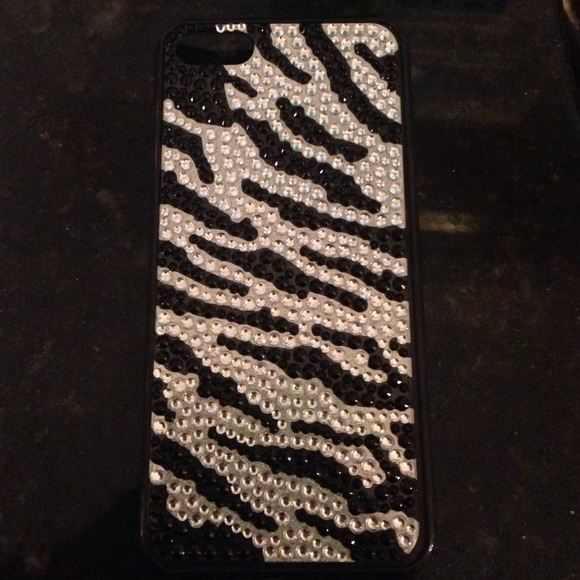 Zebra Print bedazzled IPhone 5c case