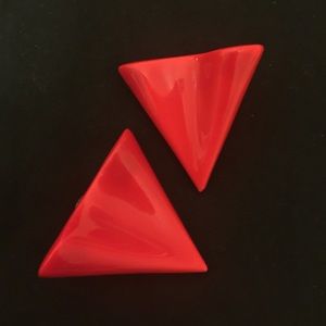 Red vintage earrings