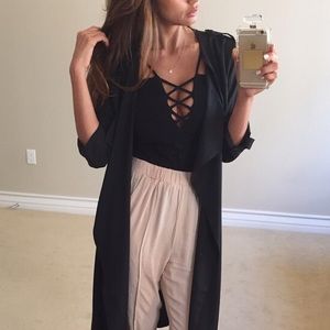 • Last Item • Lightweight Black Trench M/L