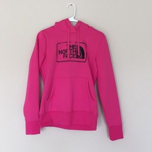 The North Face Dark Pink Hoodie