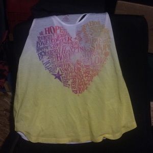 Yellow ombré tank top