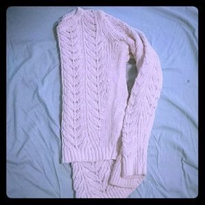 Gorgeous white knit Loft sweater