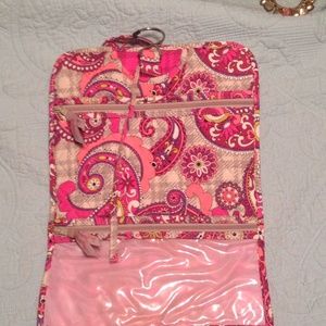 Vera Bradley traveling make-up bag.