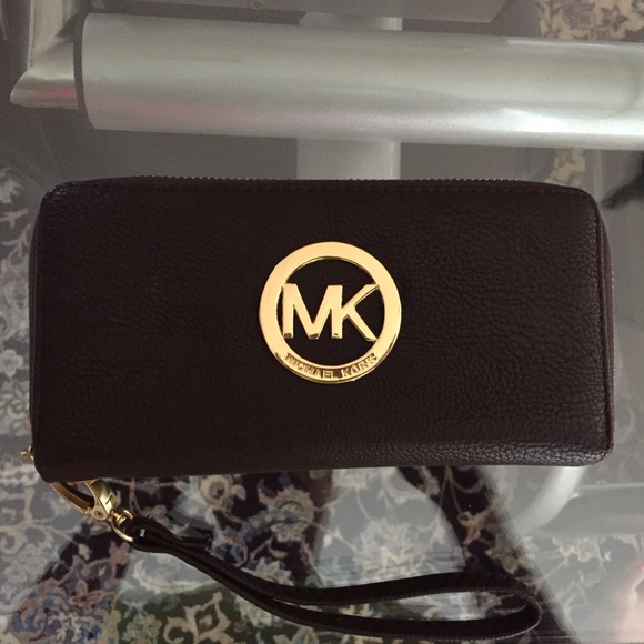 MK Double Zipper Wallet