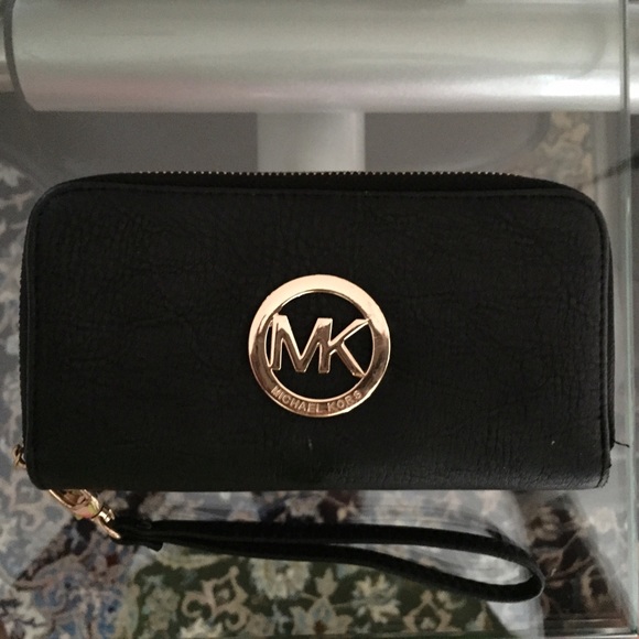 MK Double Zipper Wallet