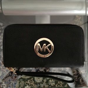 MK Double Zipper Wallet