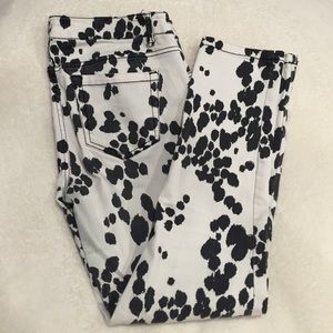 Dalmatian print denim jeans!!