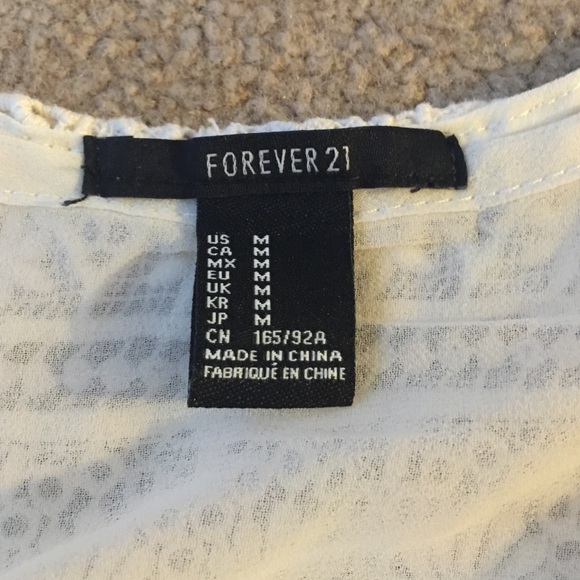 All over crocheted Forever 21 tank - Picture 2 of 3