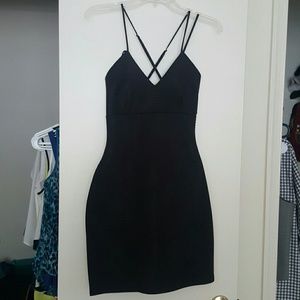 Black mini dress
