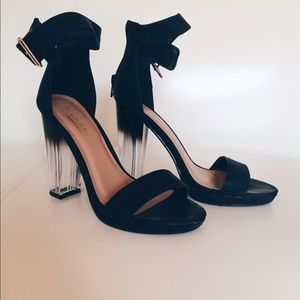 Daily look black ombré heels