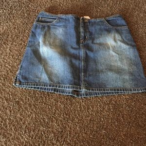 Denim mini skirt