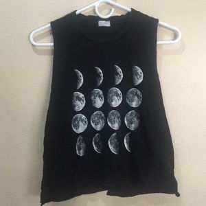 John Galt Graphic Moon Cycle Muscle Tank