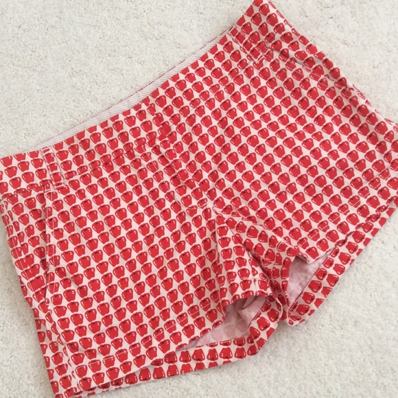 J.CREW Delicious Mini Apple Print Shorts - Picture 3 of 4