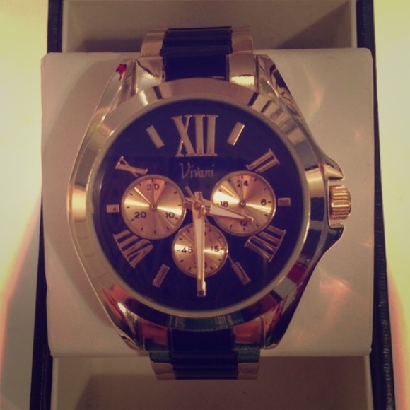 Black and Gold Watch