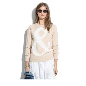 Ampersand knitted pullover