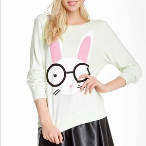 Wildfox Geeky Bunny Pullover