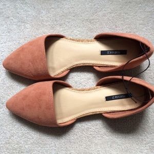 F21 Faux Suede Pointed Flats