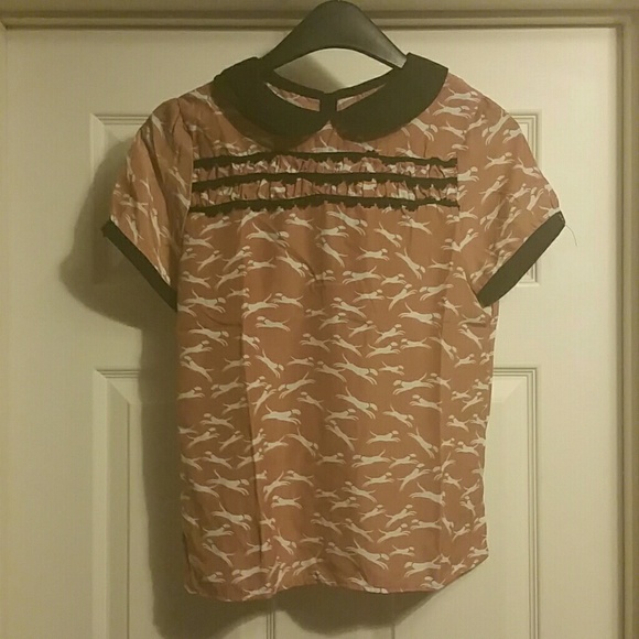 Vintage Blouse with Dogs. So, So Cute!
