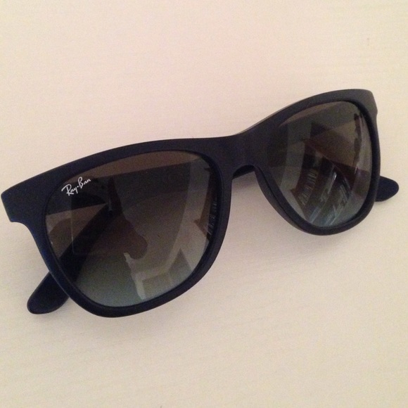 Ray Ban Wayfarer sunglasses in matte navy.
