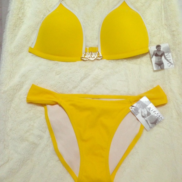 Victoria's Secret Yellow Bikini top L bottom S