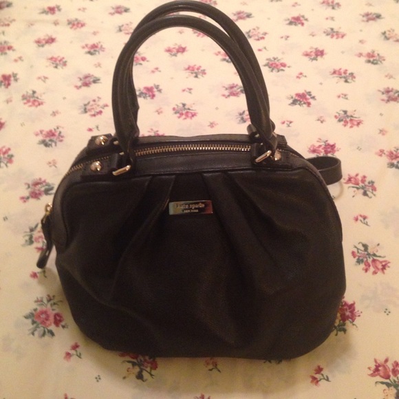 🚫SOLD on Mercari🚫 Black leather Kate Spade bag - Picture 1 of 4