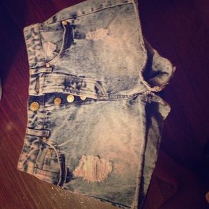 High waisted shorts