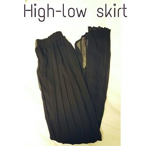 High-low skirt