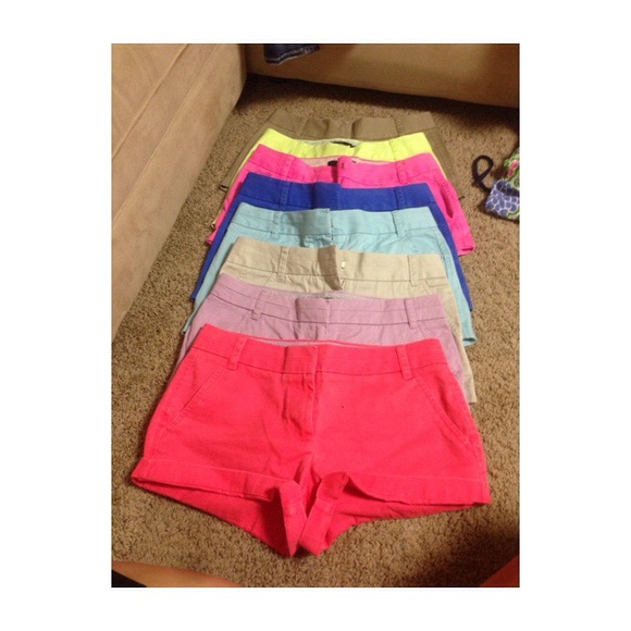 Neon Yellow Chino Shorts - Picture 4 of 4