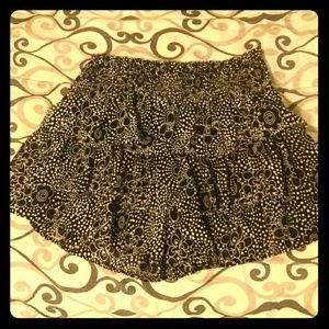 Black and white Ruffle Skort