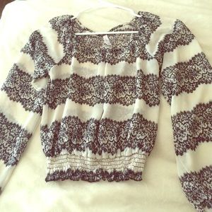 Black & White Crop Top