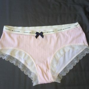 Pink and white striped Tommy Hilfiger pantie