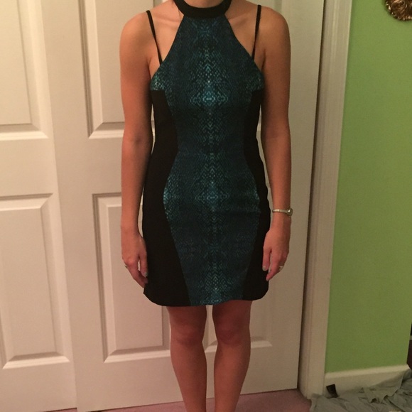 Black and blue dress!