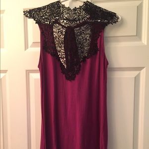 Purple and black lace dress!