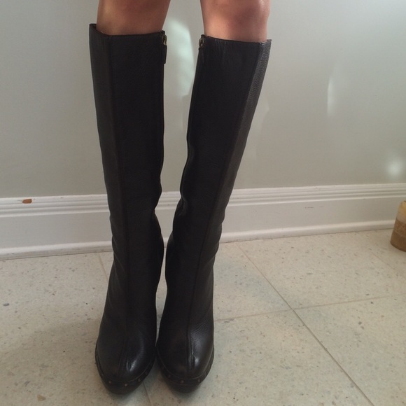 Gucci leather knee-high boots - Picture 2 of 4