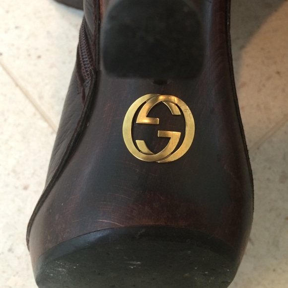 Gucci leather knee-high boots - Picture 3 of 4