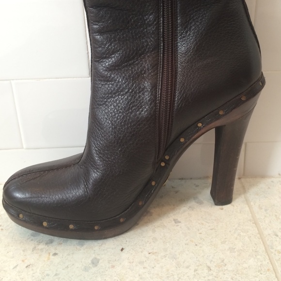 Gucci leather knee-high boots - Picture 4 of 4