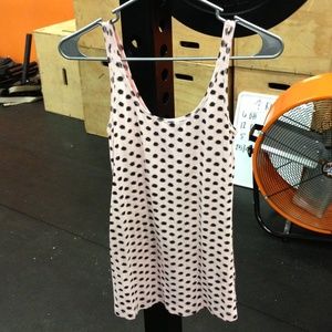 Classic pink polka dot tank!