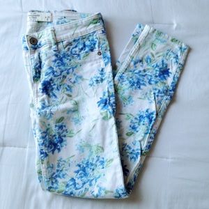 Floral Stretchy Skinny Jeans