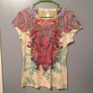 Colorful zentangle Tee
