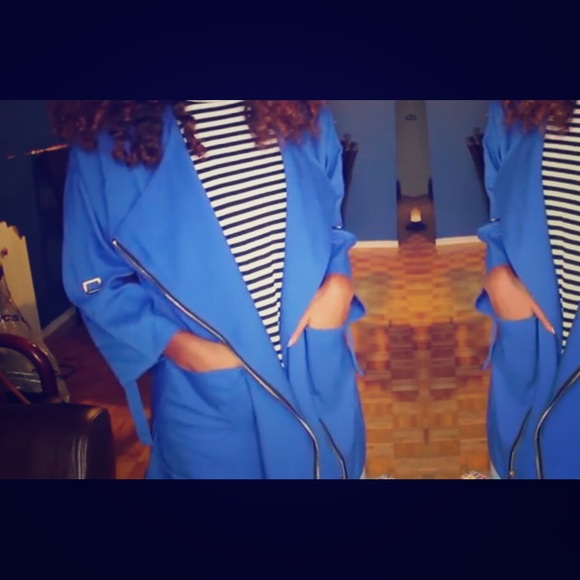 Cobalt Blue Trendy Jacket (NWOT)
