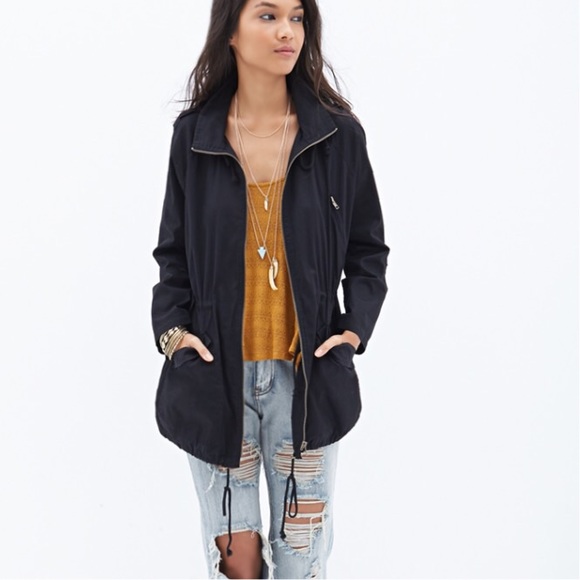Forever 21 Jackets & Blazers - Black lightweight utility jacket