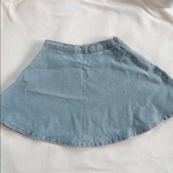 American Apparel light denim circle skirt