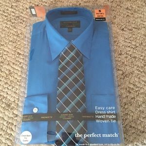 Men's Dress Shirt & Hand Made Tie
