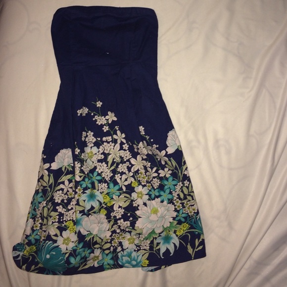 Strapless Floral Old Navy Dress