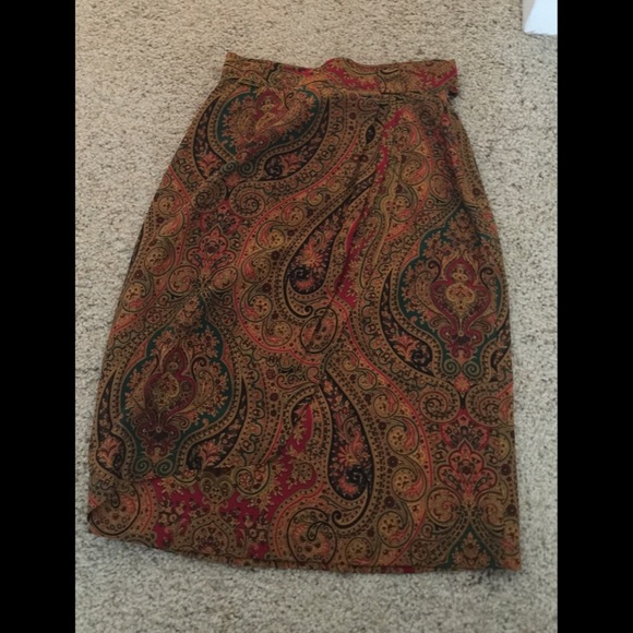 Golden Paisley skirt