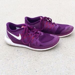 Nike Free Run 5.0✨Purple/Orange/White