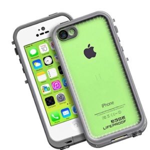 White iPhone 5c LIFEPROOF case